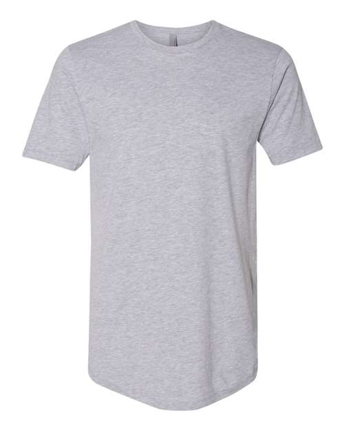 Next Level 3602 — Men's Cotton Long Body T-Shirt — Heather Grey