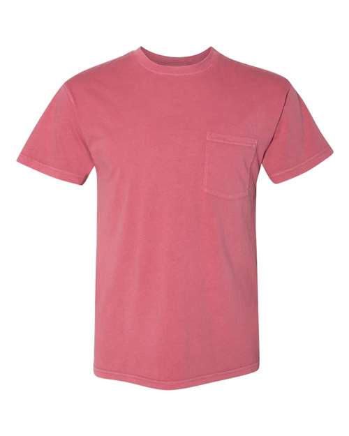 Next Level 7415 — Unisex Inspired Dye Pocket T-Shirt — Smoked Paprika