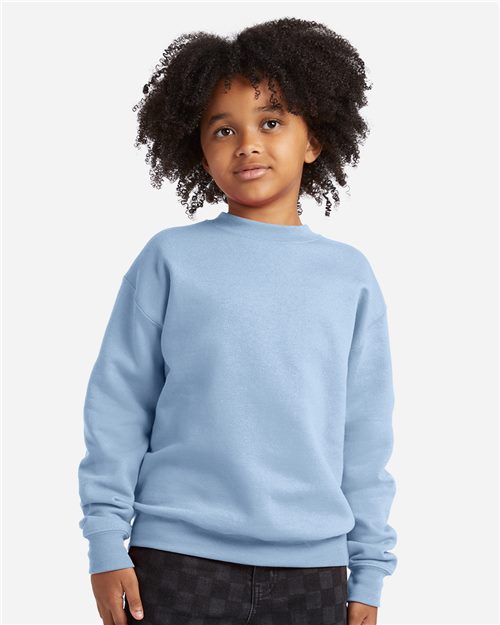 Hanes P360 — Youth EcoSmart® Crewneck Sweatshirt — main view