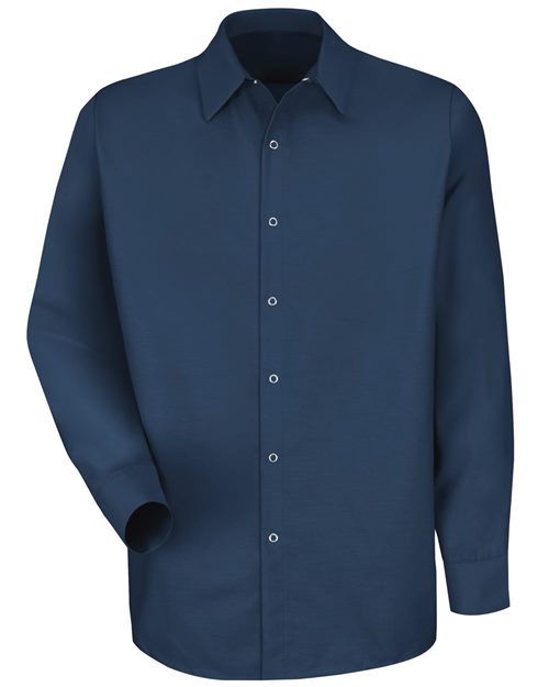 Red Kap SP16T — Men's Tall Specialized Pocketless Poplin Long Sleeve Work Shirt — main view