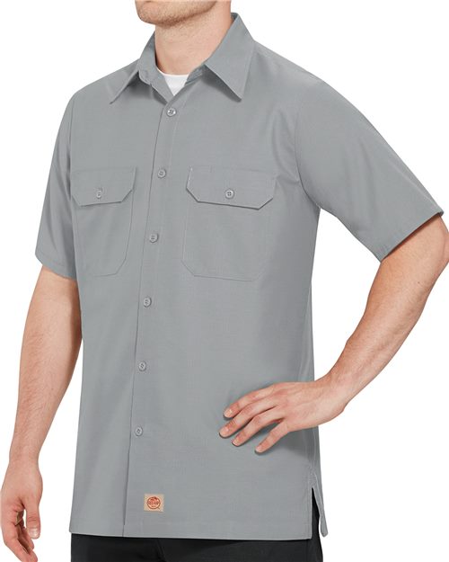 Red Kap SY60T — Men's Tall Ripstop Short Sleeve Work Shirt — main view