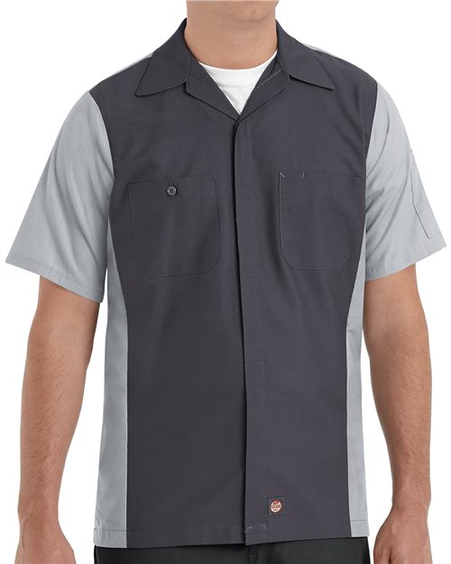 Red Kap SY20T — Men's Tall Short Sleeve Automotive Crew Shirt — main view