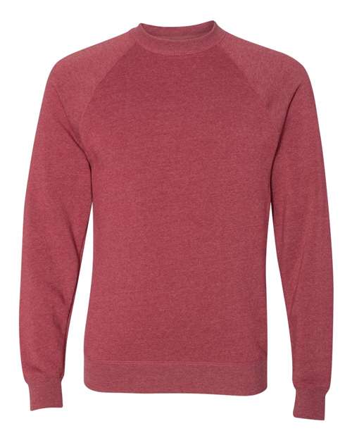 Independent Trading Co. PRM30SBC — Unisex Special Blend Raglan Crewneck Sweatshirt — Crimson