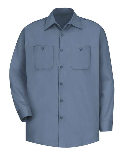 Red Kap SC30T — Men's Tall Cotton Uniform Shirt — Postman Blue
