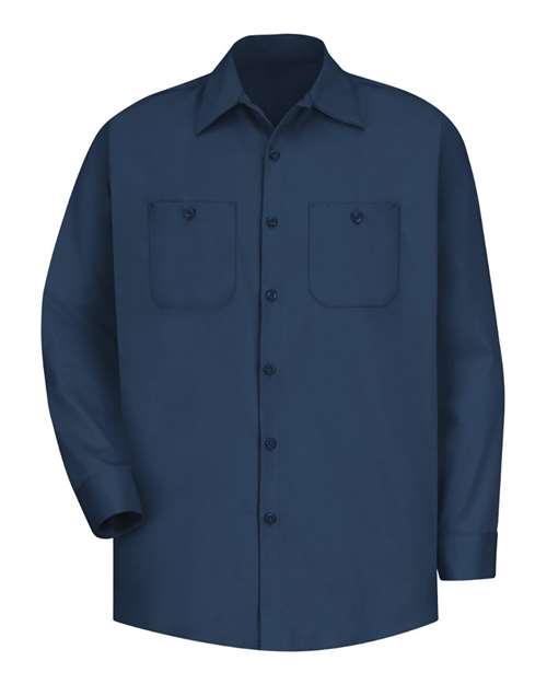 Red Kap SC30T — Men's Tall Cotton Uniform Shirt — Navy