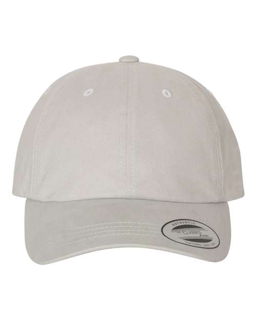 YP Classics 6245PT — Peached Cotton Twill Dad Hat — Light Grey