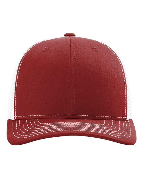 Richardson 112 — Snapback Trucker Cap — Cardinal/ White