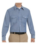 Red Kap SC14T — Men's Tall Deluxe Western Style Long Sleeve Shirt — main view