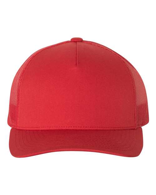YP Classics 6506 — Five-Panel Retro Trucker Cap — Red