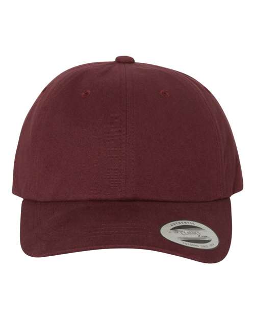 YP Classics 6245PT — Peached Cotton Twill Dad Hat — Maroon