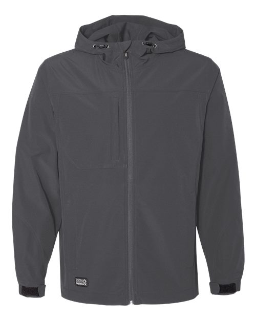 DRI DUCK 5310 — Men's Apex Soft Shell Hooded Jacket — Charcoal