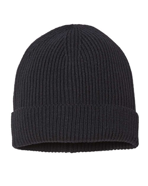 Atlantis Headwear ANDY — Sustainable Fine Rib Cuffed Beanie — main view