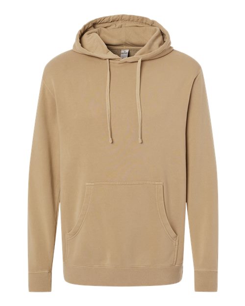 Independent Trading Co. PRM4500 — Unisex Midweight Pigment-Dyed Hooded Sweatshirt — Pigment Sandstone