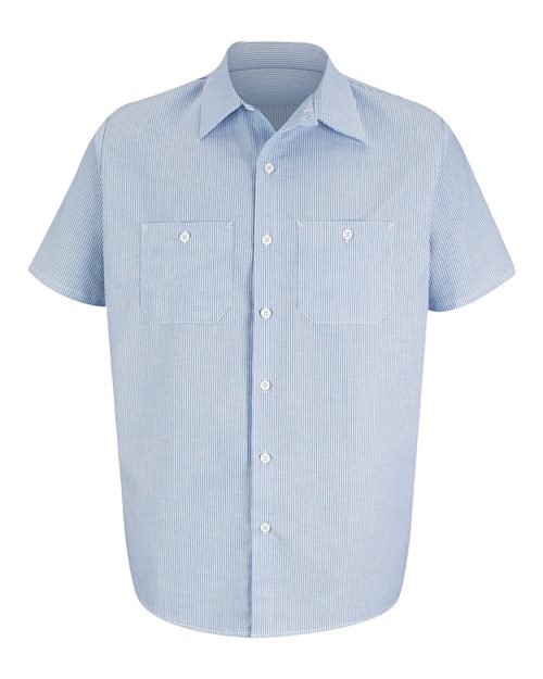 Red Kap SL20T — Men's Tall Industrial Stripe Work Shirt — main view