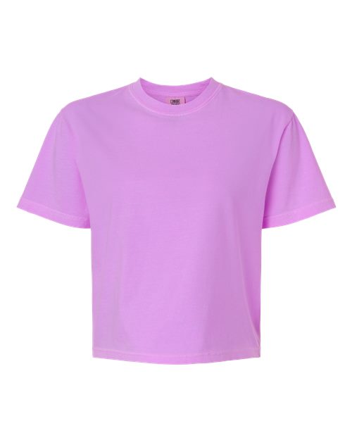 Comfort Colors 3023CL — Women's Garment-Dyed Heavyweight Boxy T-Shirt — Neon Violet