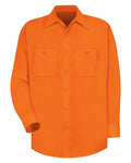 Red Kap SS14T — Men's Tall Enhanced Visibility Long Sleeve Work Shirt — main view