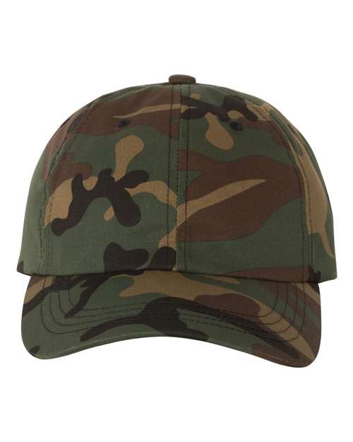 YP Classics 6245CM — Classic Dad Hat — Green Camo
