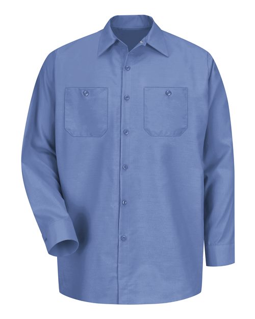 Red Kap SP14T — Men's Tall Industrial Long Sleeve Work Shirt — Petrol Blue