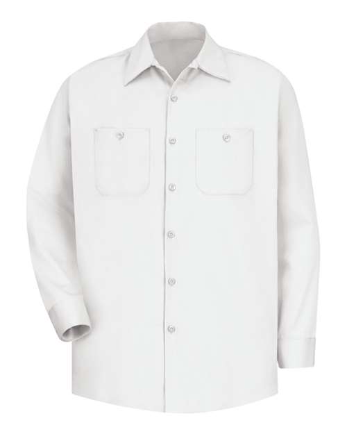 Red Kap SC30T — Men's Tall Cotton Uniform Shirt — White