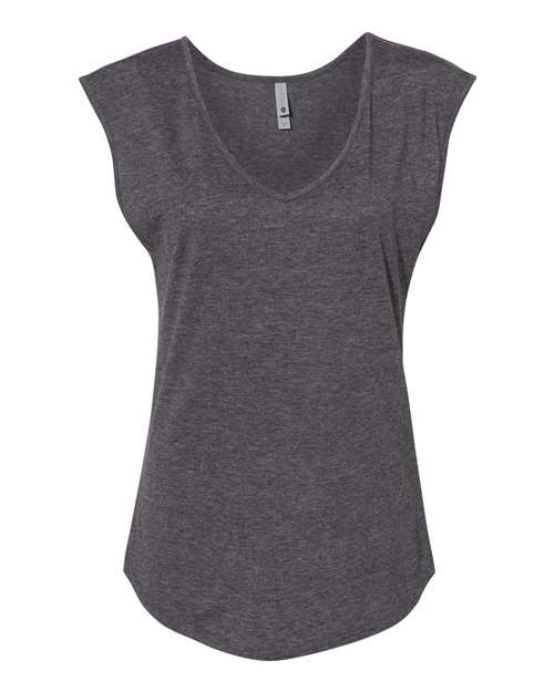 Next Level 5040 — Women's Festival Sleeveless Deep V-Neck T-Shirt — Charcoal