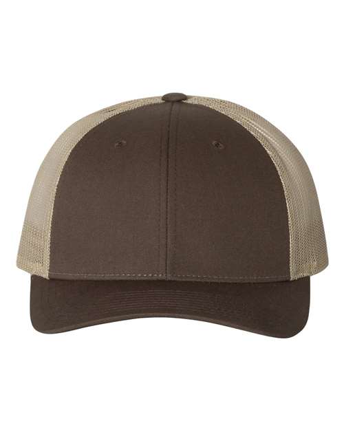 Richardson 115 — Low Pro Trucker Cap — Brown/ Khaki
