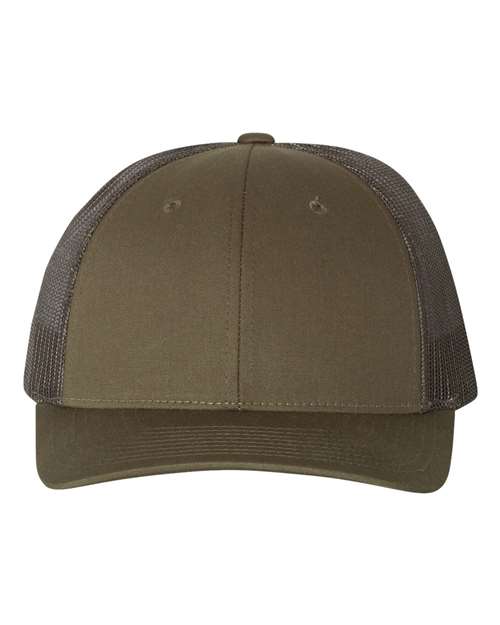 Richardson 115 — Low Pro Trucker Cap — Chocolate Chip/ Grey Brown