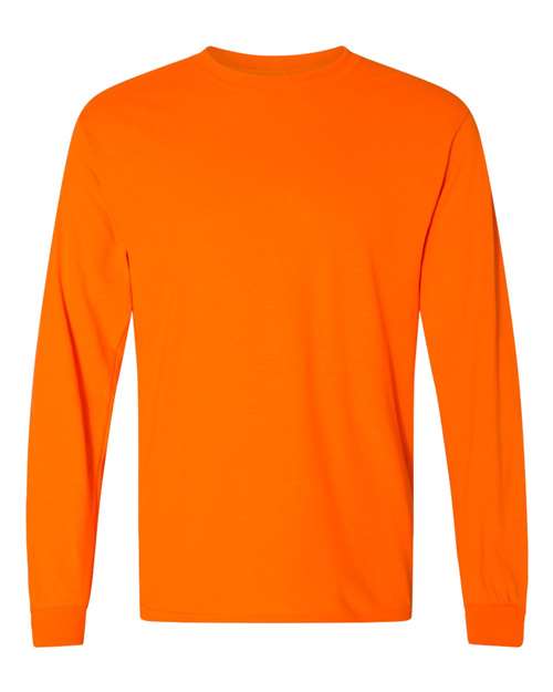 Gildan 8400 — Unisex DryBlend® 50/50 Long Sleeve T-Shirt — Safety Orange