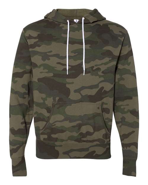 Independent Trading Co. AFX90UN — Unisex Lightweight Hooded Sweatshirt — Forest Camo
