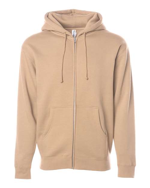 Independent Trading Co. IND4000Z — Unisex Heavyweight Full-Zip Hooded Sweatshirt — Sandstone