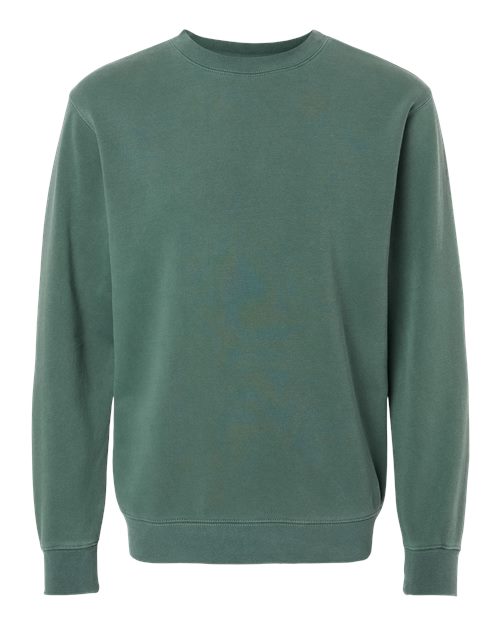 Independent Trading Co. PRM3500 — Unisex Midweight Pigment-Dyed Crewneck Sweatshirt — Pigment Alpine Green