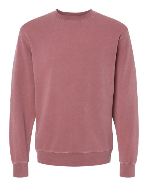 Independent Trading Co. PRM3500 — Unisex Midweight Pigment-Dyed Crewneck Sweatshirt — Pigment Maroon