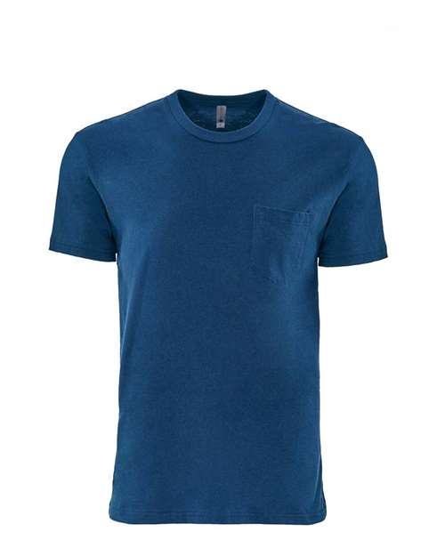 Next Level 3605 — Unisex Cotton Pocket T-Shirt — Cool Blue