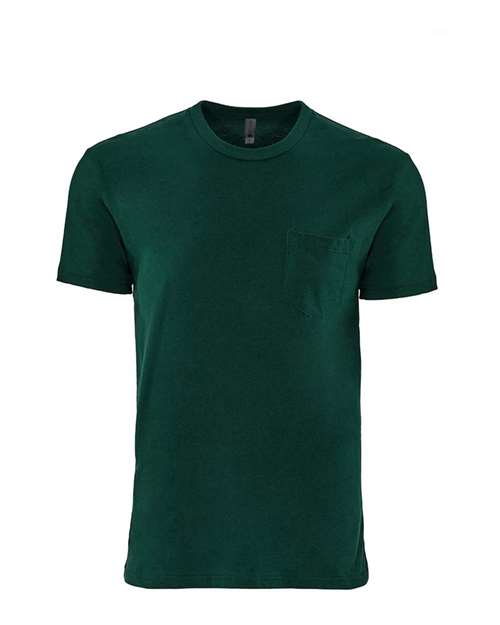 Next Level 3605 — Unisex Cotton Pocket T-Shirt — Forest Green