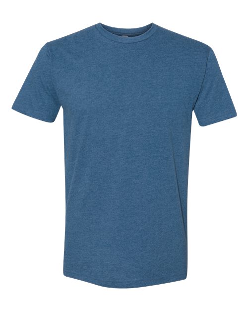 Next Level 6410 — Sueded T-Shirt — Heather Cool Blue