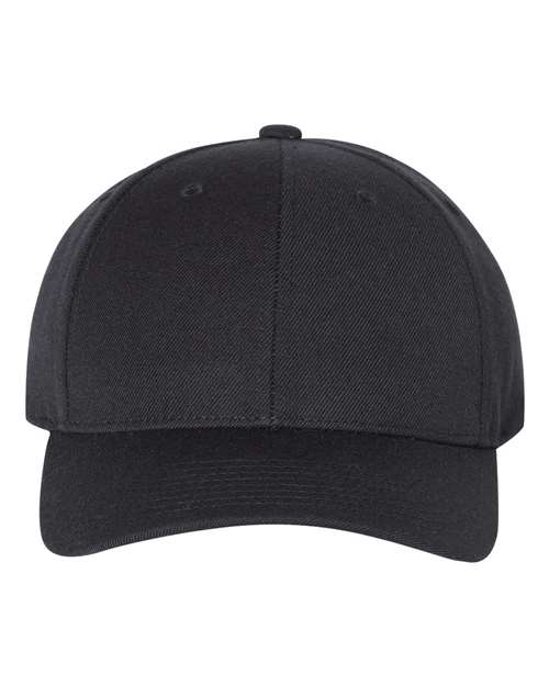 YP Classics 6789M — Premium Curved Bill Snapback Cap — Black