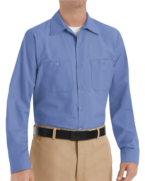 Red Kap SP14 — Men's Industrial Long Sleeve Work Shirt — main view