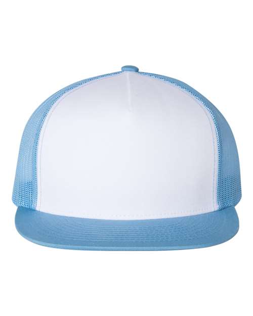 YP Classics 6006 — Classic Five-Panel Trucker Cap — Carolina Blue/ White/ Caroline Blue