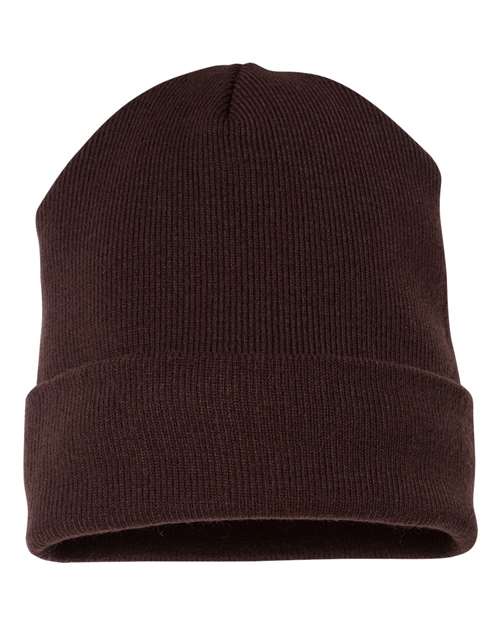 YP Classics 1501KC — Cuffed Beanie — Brown