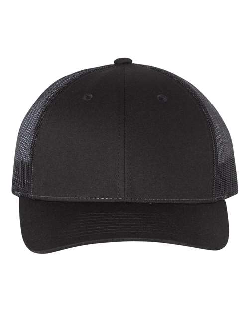 Richardson 115 — Low Pro Trucker Cap — Black