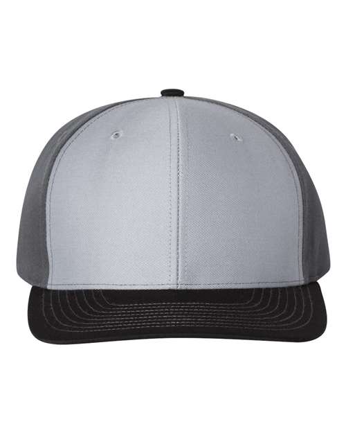 Richardson 312 — Twill Back Trucker Cap — Grey/ Charcoal/ Black