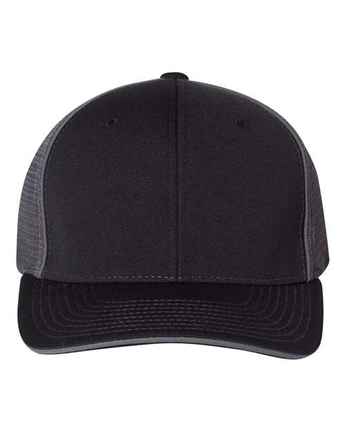 Richardson 172 — Pulse Sportmesh R-Flex Cap — Black/ Charcoal Split
