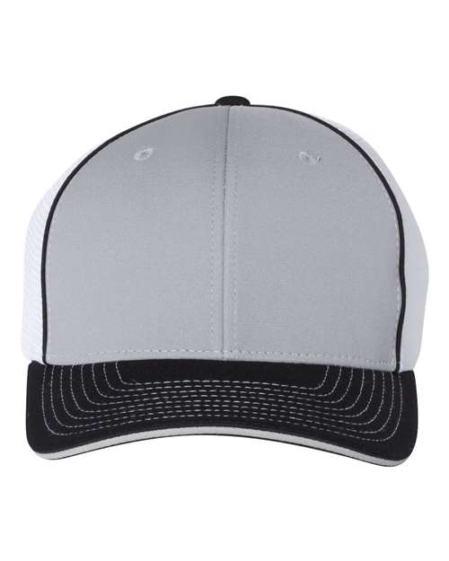 Richardson 172 — Pulse Sportmesh R-Flex Cap — Grey/ White/ Black Tri