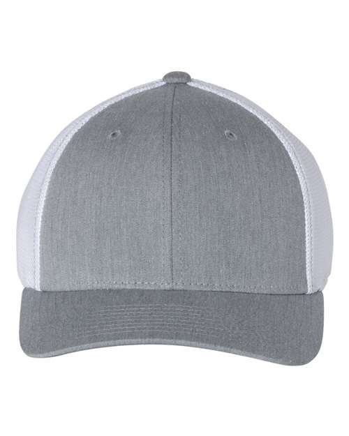 Richardson 110 — R-Flex Trucker Cap — Heather Grey/ White