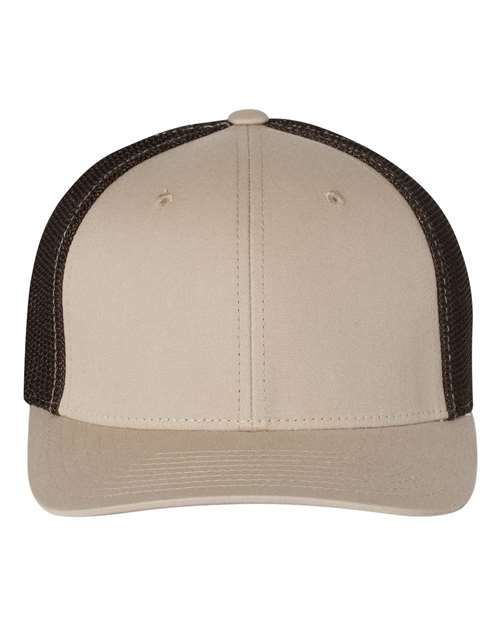 Richardson 110 — R-Flex Trucker Cap — Khaki/ Coffee