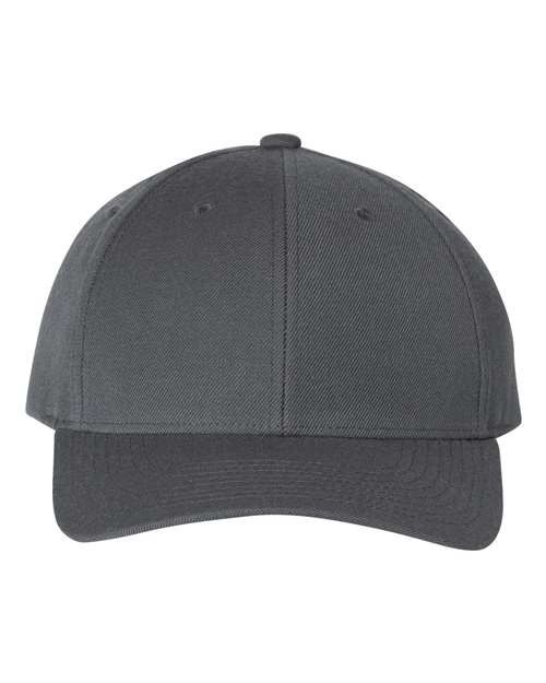 YP Classics 6789M — Premium Curved Bill Snapback Cap — Dark Grey