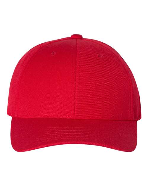 YP Classics 6789M — Premium Curved Bill Snapback Cap — Red