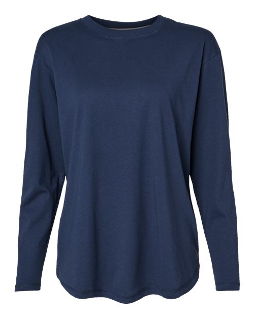 LAT 3508 — Women's Fine Jersey Long Sleeve Tee — Denim