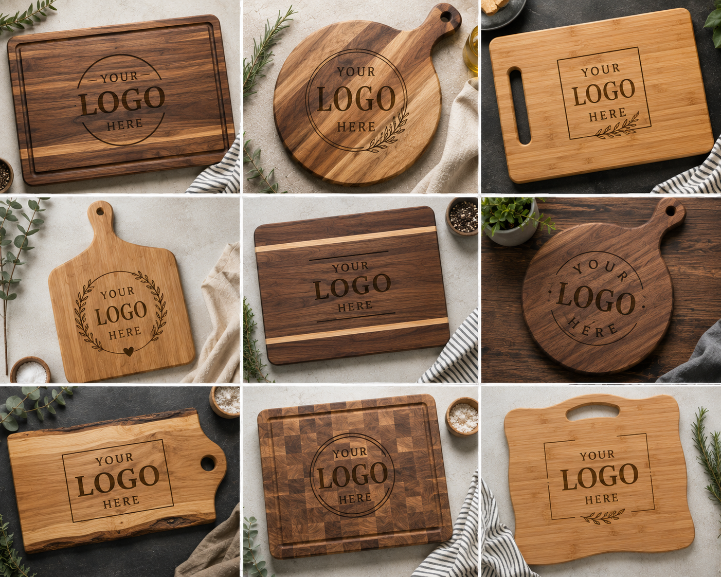 Custom Logo Engraved Cutting Board | Corporate Gift | Realtor Closing Gift |  Personalized Wedding Gift