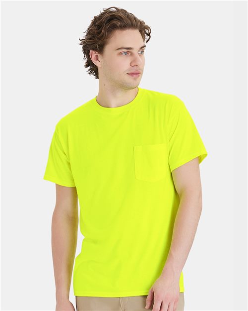 Hanes W110 — Unisex Workwear Pocket T-Shirt — main view