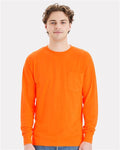 Hanes W120 — Unisex Workwear Long Sleeve Pocket T-Shirt — main view